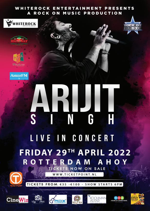 Arijit poster flyer promo event events artist music song muziek liedje feestje rotterdam Ahoy